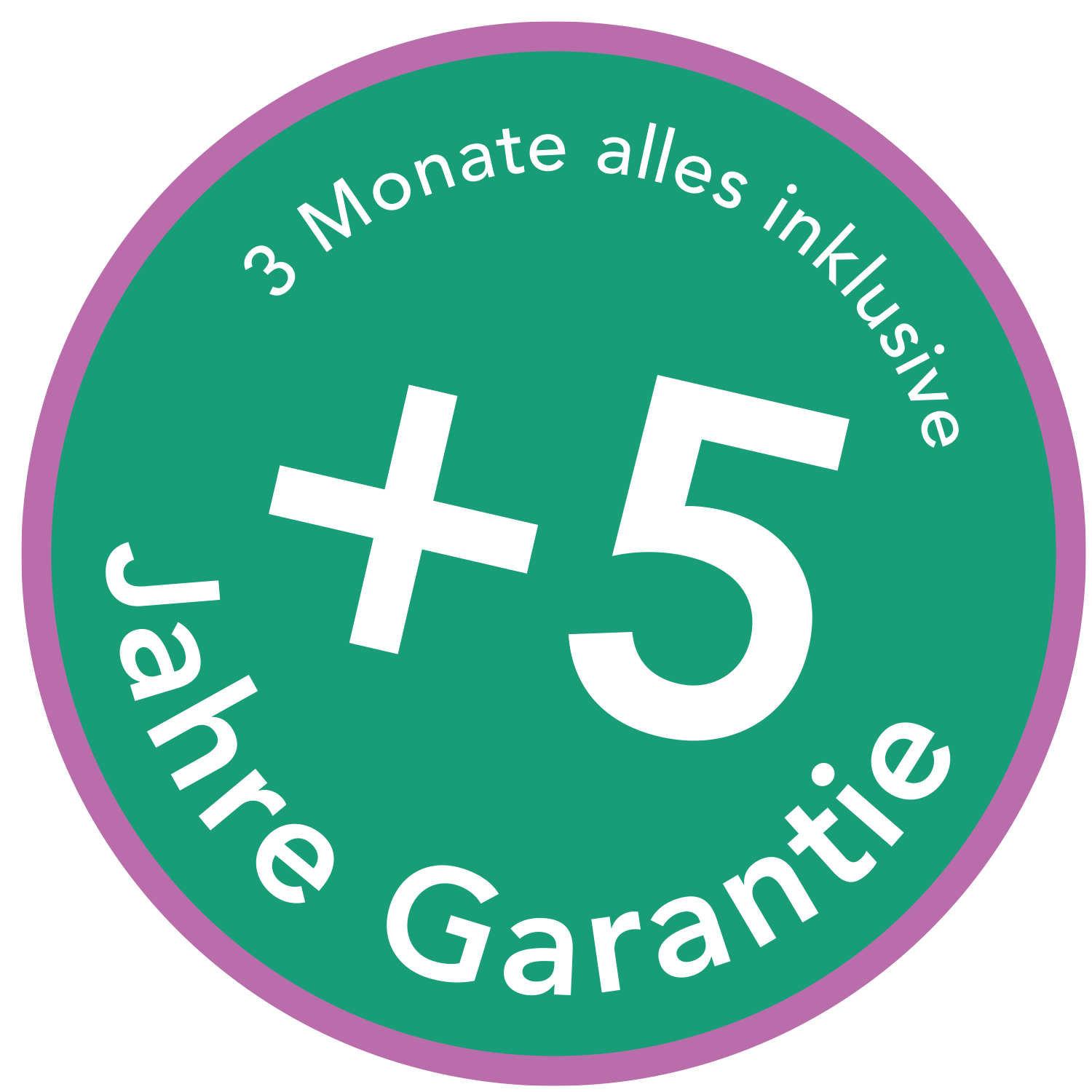 5 Jahre Garantie